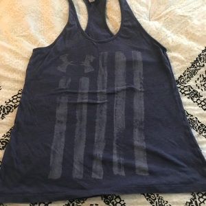 American Flag Under Armour tank